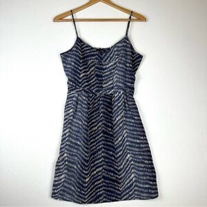 Elegant Navy and White Mini Dress